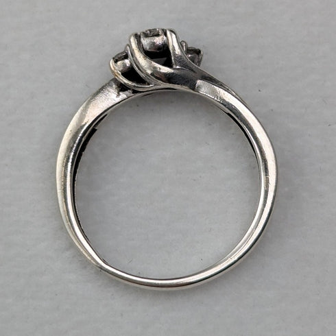 英國復古珠寶氧化鋯純銀戒指(9號)戒指